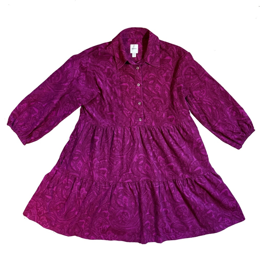 Anthropologie Maeve The Bettina Tiered Shirt Dress